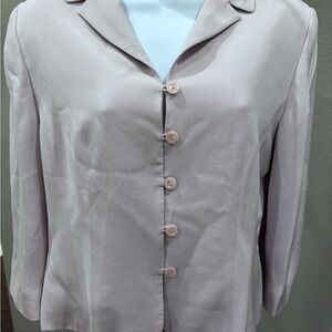 Petite Sophisticate Light Pink/Mauve Blazer with shoulder pads